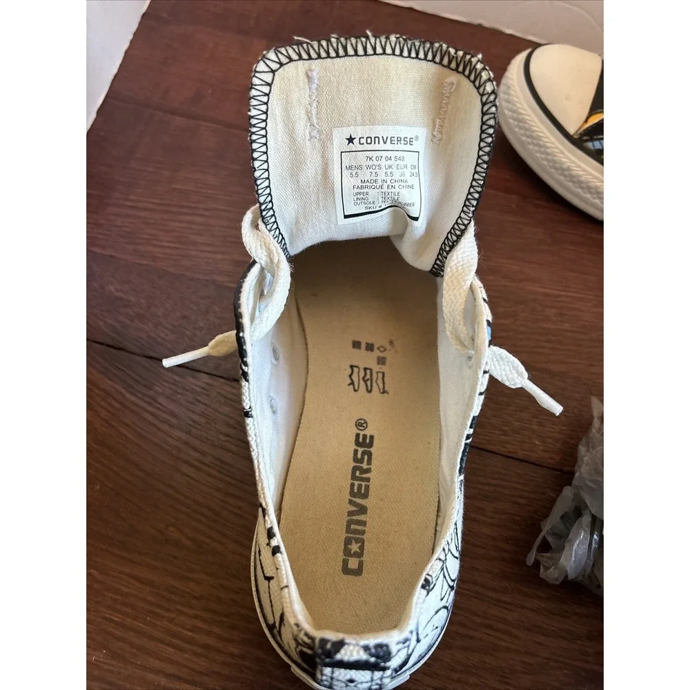 Converse All-Star‎ White CT Sticker OX Low SKU#100144F Shoes Size 7.5W/5.5M RARE